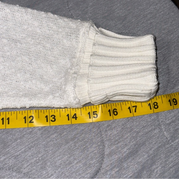 Sundays Cream Textured Hooded Sweater - Picture 8 of 11